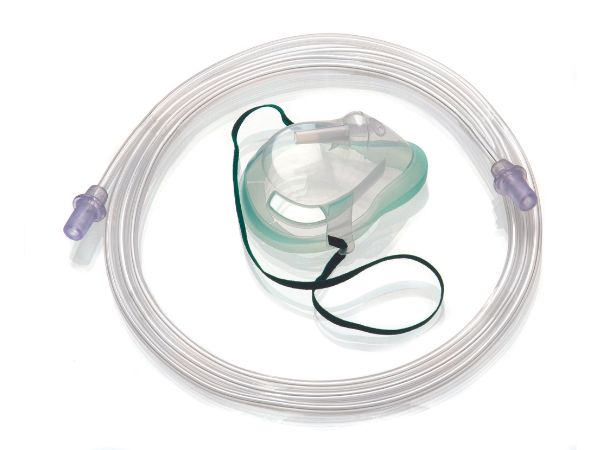 Eco, Adult Medium Concentration Oxygen Mask Non PVC 2.1 M Tube 1135015