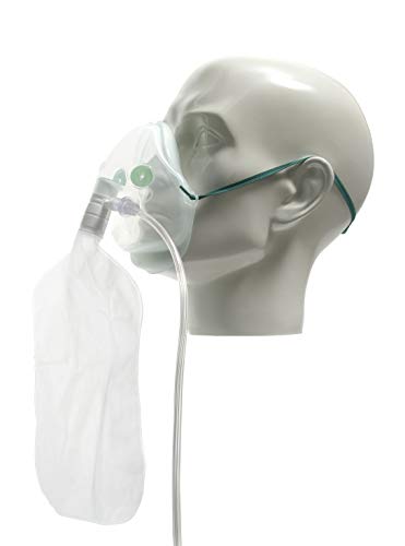 Intersurgical EcoLite™, adult, high concentration oxygen mask with tube, 2.1m
