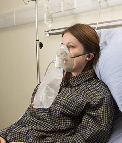 Intersurgical EcoLite™, adult, high concentration oxygen mask with tube, 2.1m
