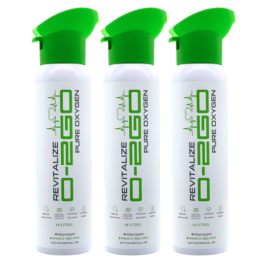 O2GO 18L Oxygen Can with Inhaler Cap 54L (3 x 18L CAN)
