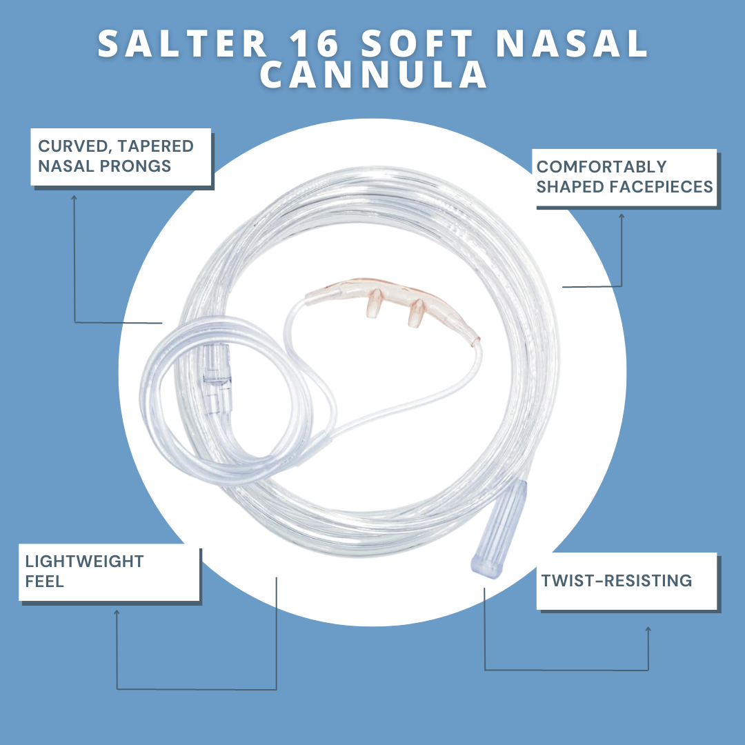 Soft Nasal Cannula inc 7 FT (2.1m) Tubing