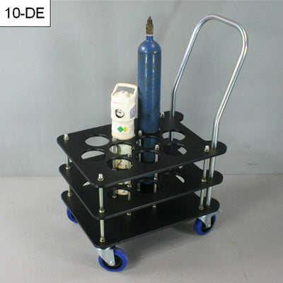 Oxygen Trolley E Size or D Hold 10 Cylinders