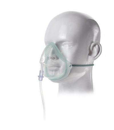 Eco, Adult Medium Concentration Oxygen Mask Non PVC 2.1 M Tube 1135015 - The Oxygenstore