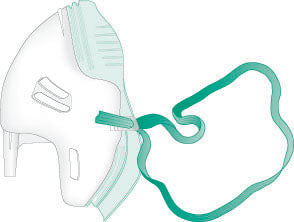Adult Non PVC Eco Mask 6mm Inlet 1136 - The Oxygenstore