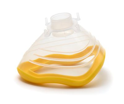 EcoMask Small Adult Anaesthetic Mask w- Cushion & Hook Ring Size 3 22F - The Oxygenstore