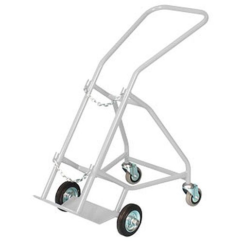 F-G Size Oxygen Cylinder Trolley with Stabilisers - The Oxygenstore