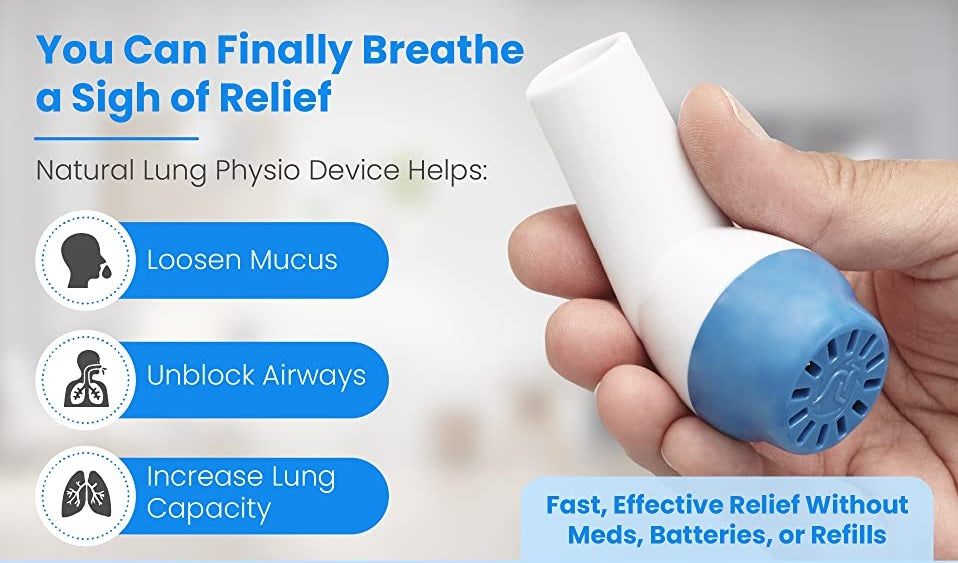 KANBREATHE Lung Exerciser/Airway Clearance PEP Device for Average Lung Capacity