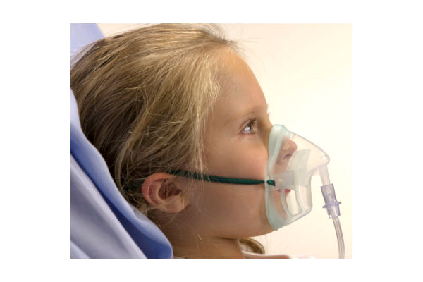 Intersurgical EcoLite™, paediatric, medium concentration oxygen mask with tube, 2.1m - The Oxygenstore