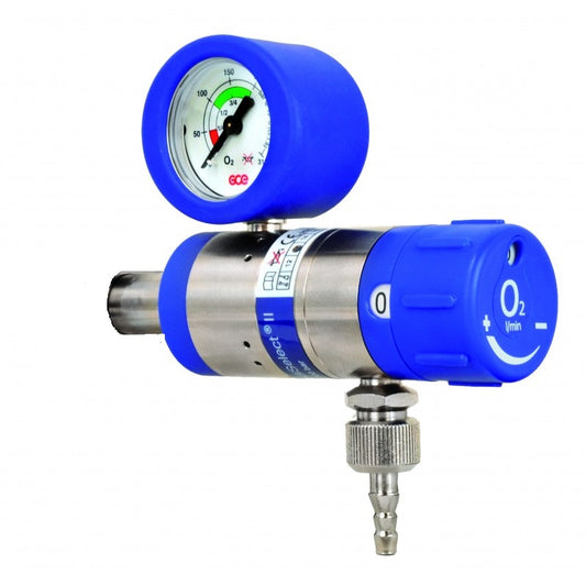 MRI Compatible Mediselect Pin Index Oxygen Regulator 0-25 LPM 137 Bar - The Oxygenstore