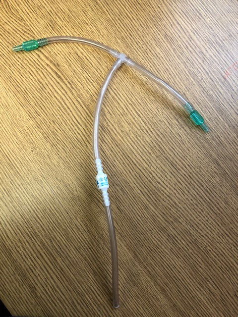 Oxygen Concentrator Splitter Tubing inc Firesafe Oxygen Cannula Valve - The Oxygenstore