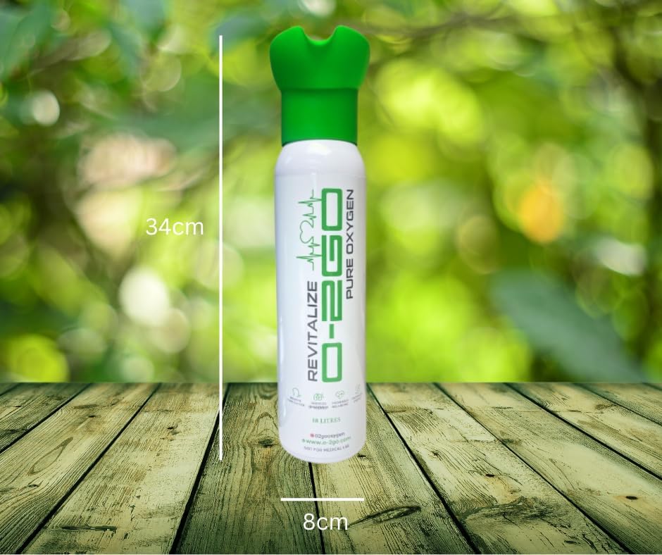 O2GO 18L Oxygen Can with Inhaler Cap – Pure Oxygen for Quick Energy ...