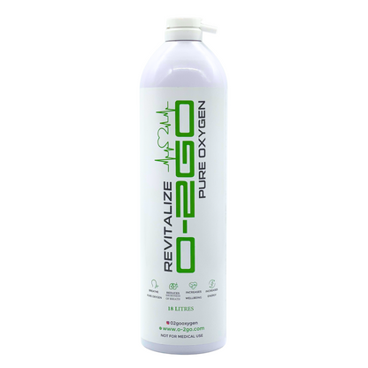 O2GO Oxygen Can with Mask and Tube 54L (3 x 18L CAN)