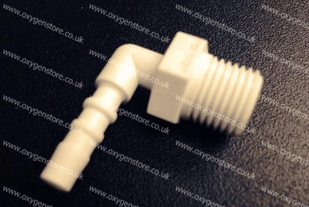 Barbed Angled Male Oxygen Concentrator Outlet - The Oxygenstore